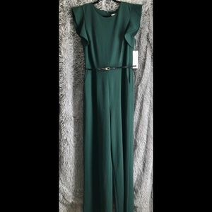 NWT dark green Calvin Klein jumpsuit
